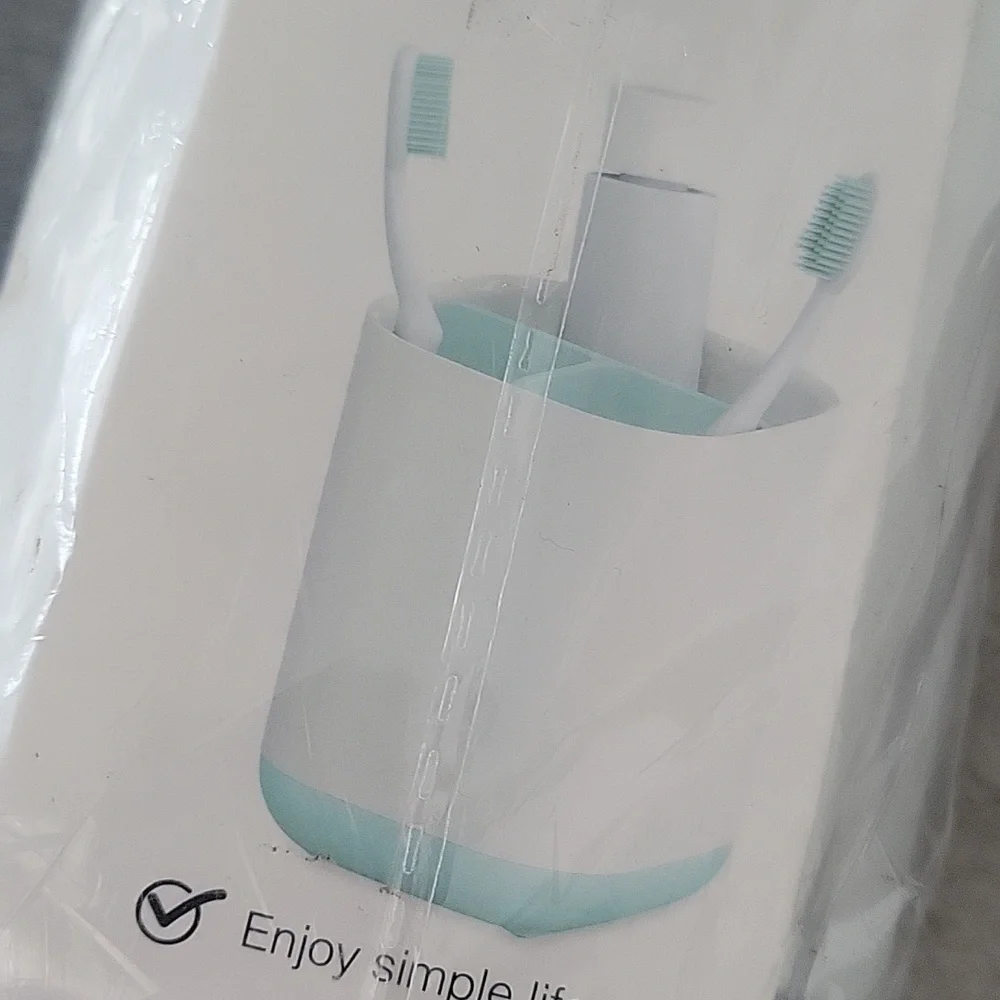 Room essentials soap holder and cap for toothpaste toothbrush